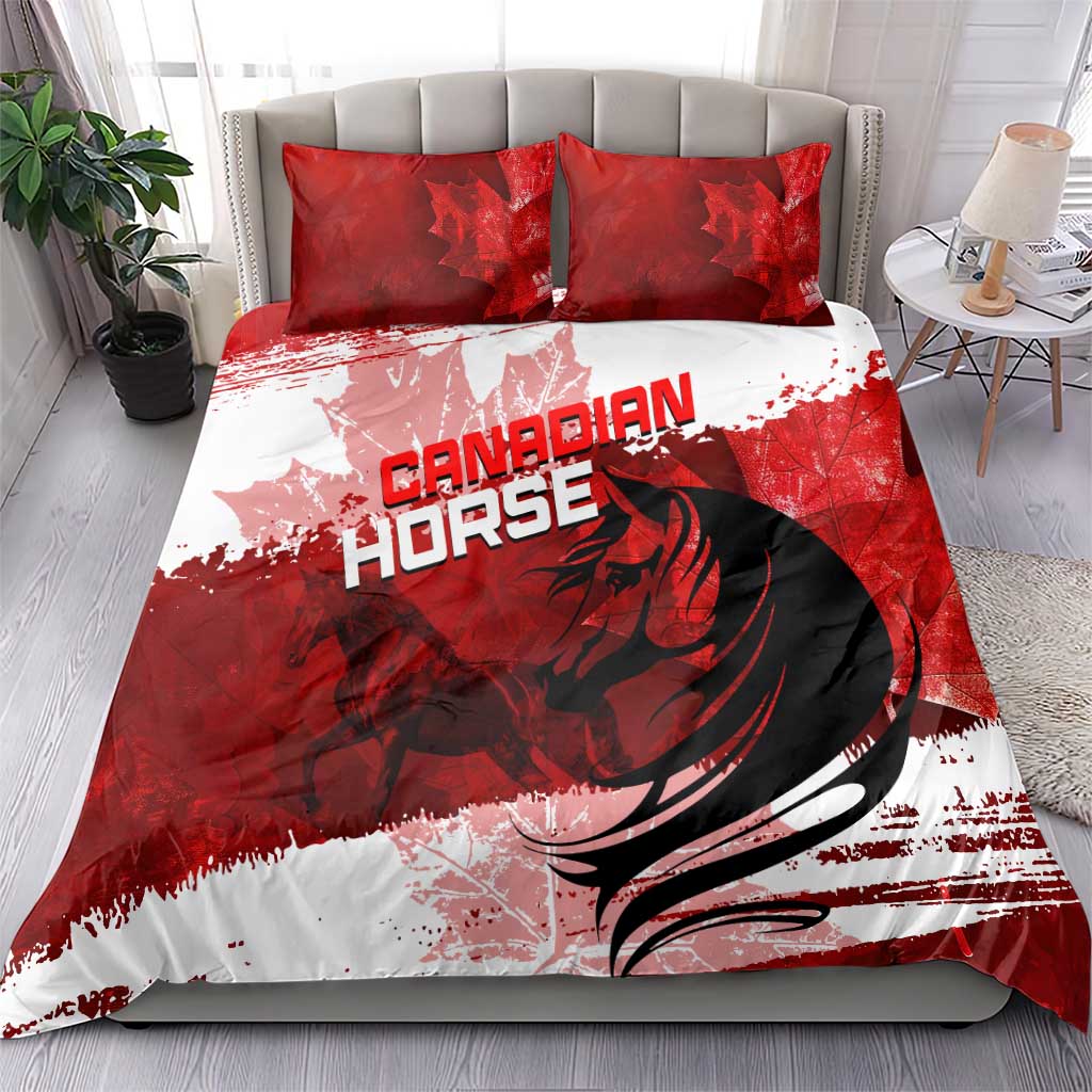 Canadian Horse Bedding Set Canada Maple Leaf