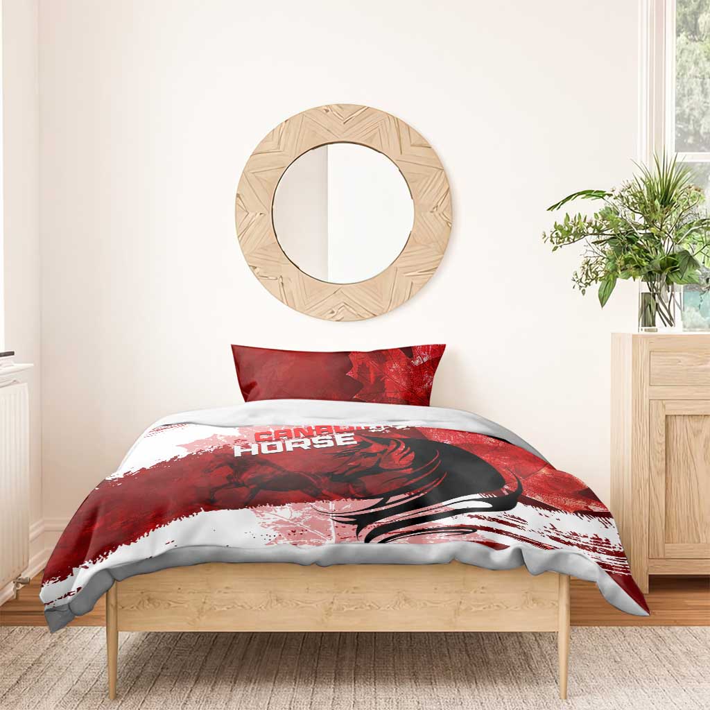 Canadian Horse Bedding Set Canada Maple Leaf