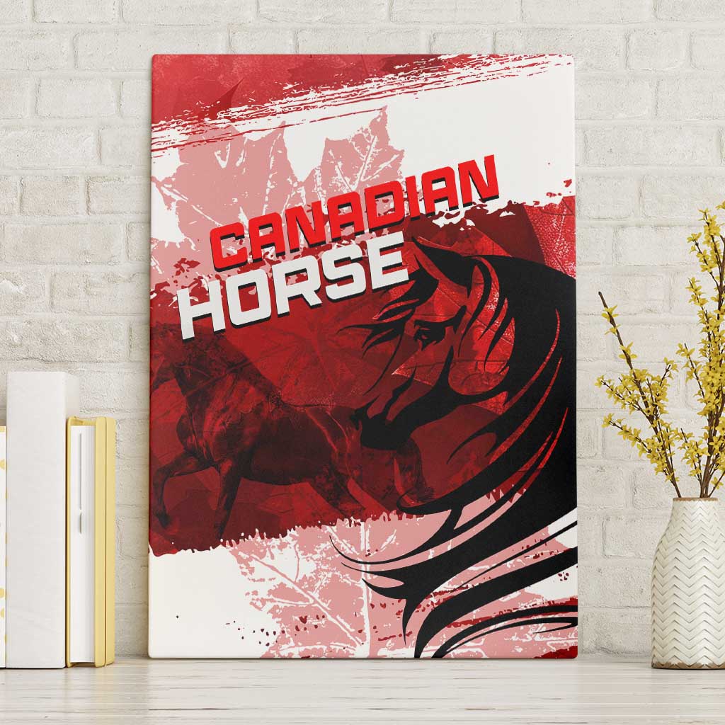 Canadian Horse Canvas Wall Art Canada Maple Leaf