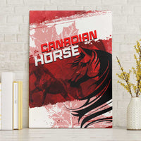 Canadian Horse Canvas Wall Art Canada Maple Leaf