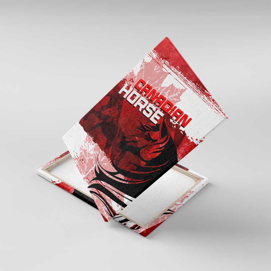 Canadian Horse Canvas Wall Art Canada Maple Leaf