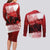 Personalized Canadian Horse Couples Matching Long Sleeve Bodycon Dress and Long Sleeve Button Shirt Canada Maple Leaf
