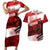 Personalized Canadian Horse Couples Matching Short Sleeve Bodycon Dress and Hawaiian Shirt Canada Maple Leaf