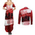 Personalized Canadian Horse Couples Matching Summer Maxi Dress and Long Sleeve Button Shirt Canada Maple Leaf
