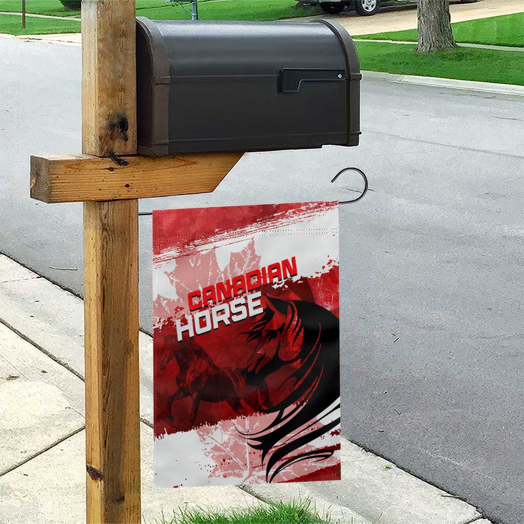 Canadian Horse Garden Flag Canada Maple Leaf