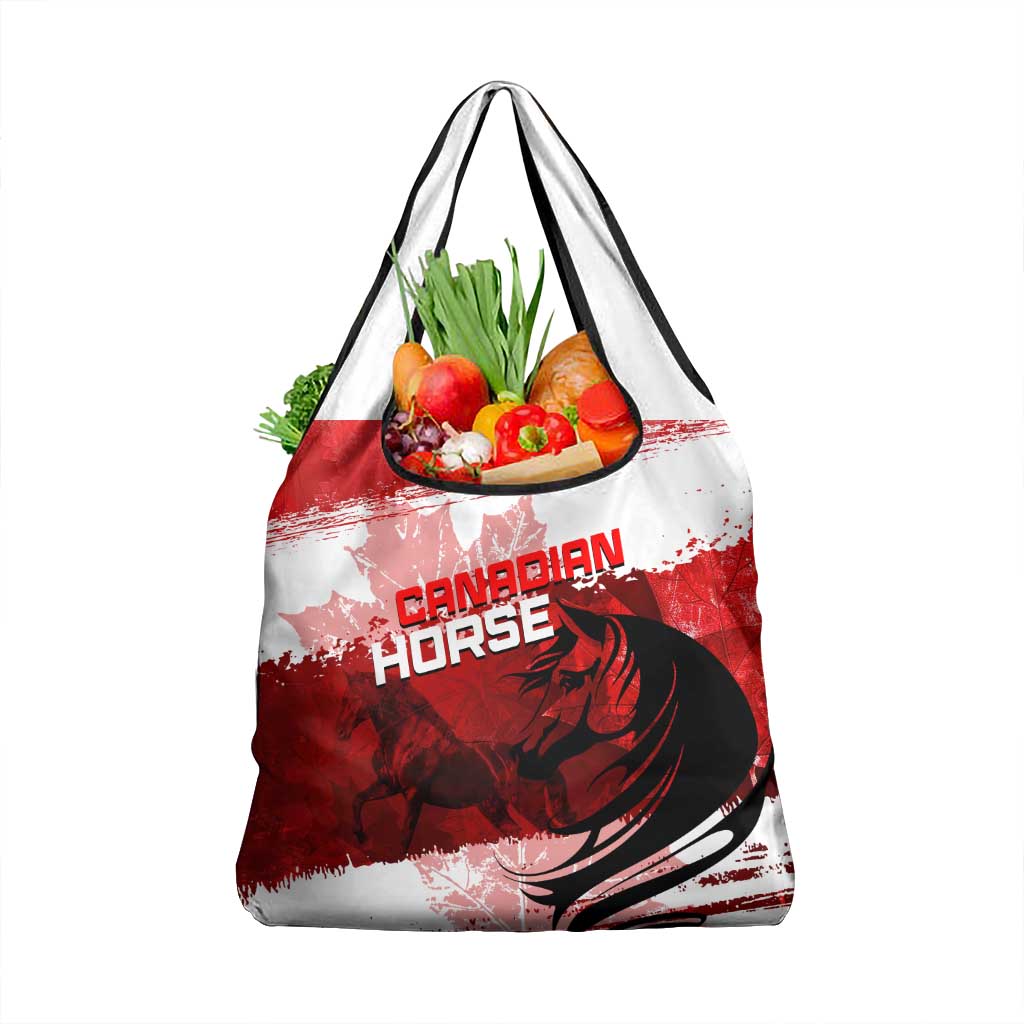 Canadian Horse Grocery Bag Canada Maple Leaf