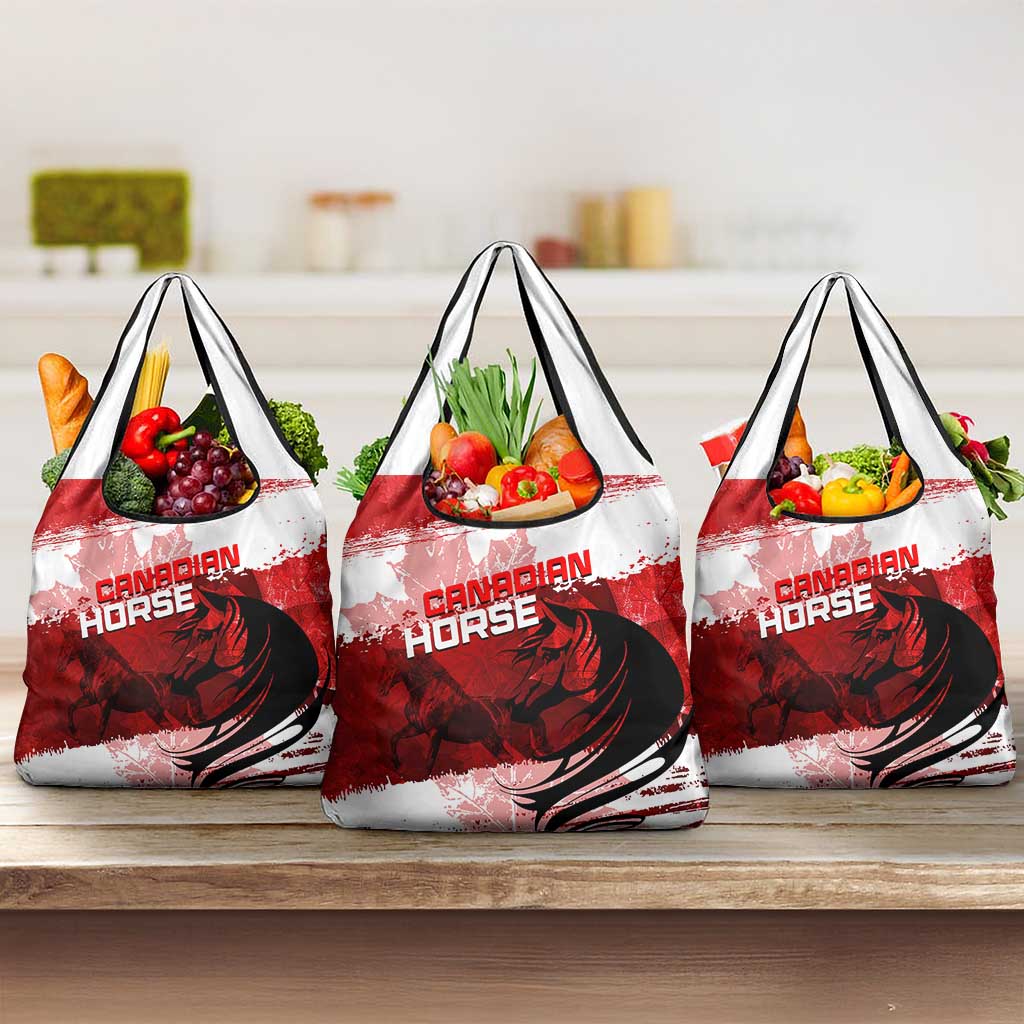 Canadian Horse Grocery Bag Canada Maple Leaf