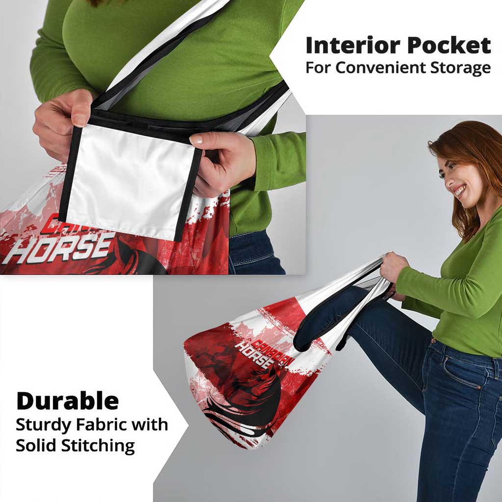 Canadian Horse Grocery Bag Canada Maple Leaf