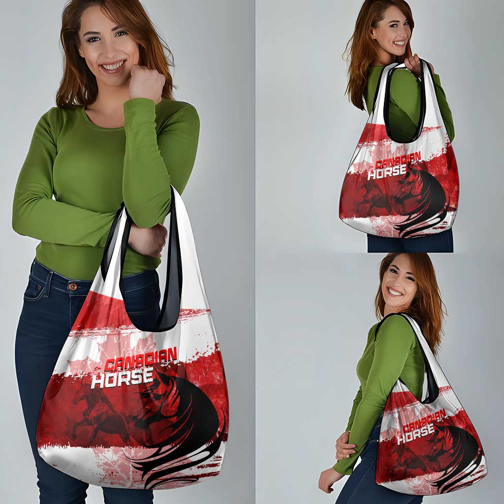 Canadian Horse Grocery Bag Canada Maple Leaf
