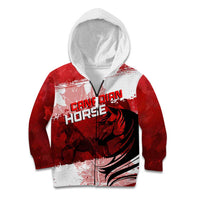 Personalized Canadian Horse Kid Hoodie Canada Maple Leaf