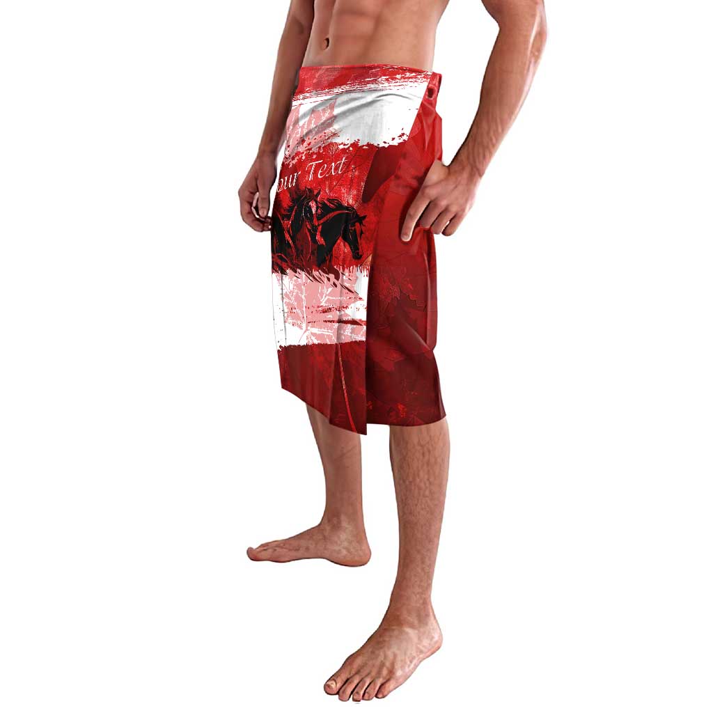 Personalized Canadian Horse Lavalava Canada Maple Leaf