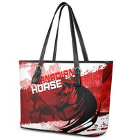 Canadian Horse Leather Tote Bag Canada Maple Leaf