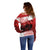 Personalized Canadian Horse Off Shoulder Sweater Canada Maple Leaf