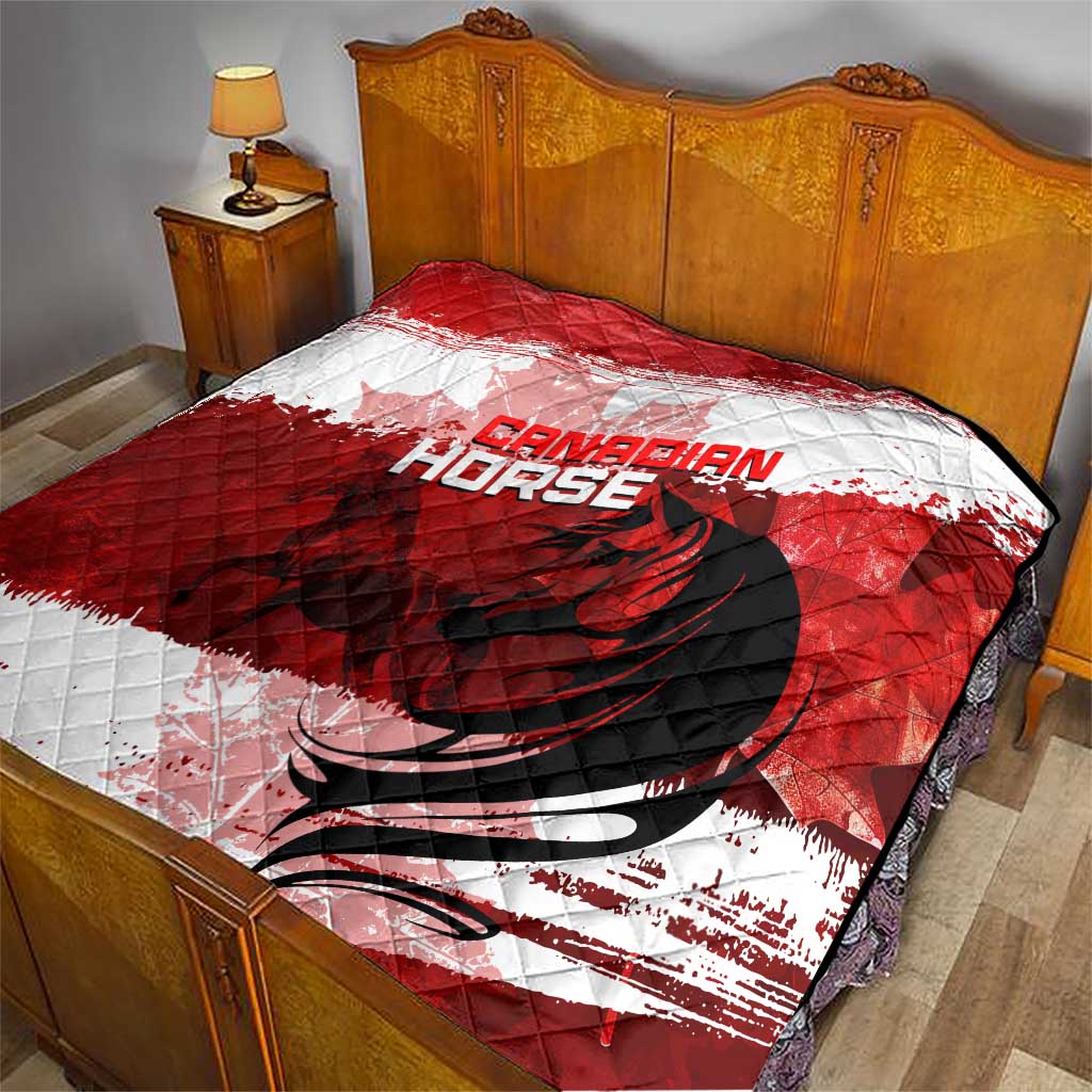 Canadian Horse Quilt Canada Maple Leaf