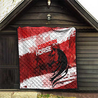 Canadian Horse Quilt Canada Maple Leaf