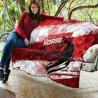 Canadian Horse Quilt Canada Maple Leaf