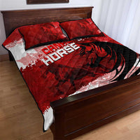 Canadian Horse Quilt Bed Set Canada Maple Leaf