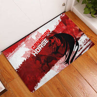 Canadian Horse Rubber Doormat Canada Maple Leaf
