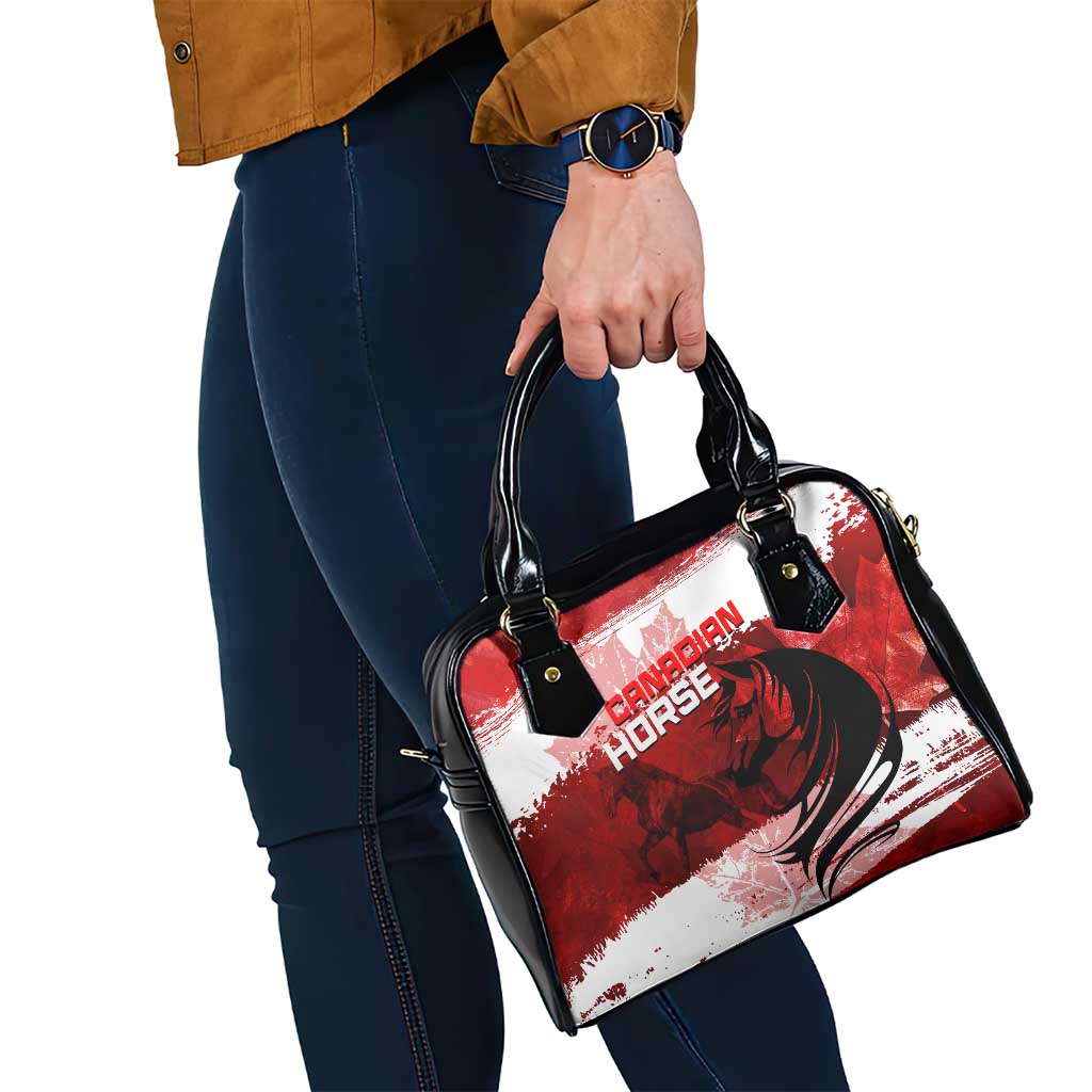 Canadian Horse Shoulder Handbag Canada Maple Leaf