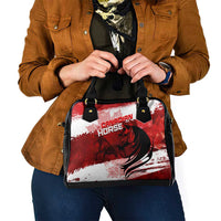 Canadian Horse Shoulder Handbag Canada Maple Leaf