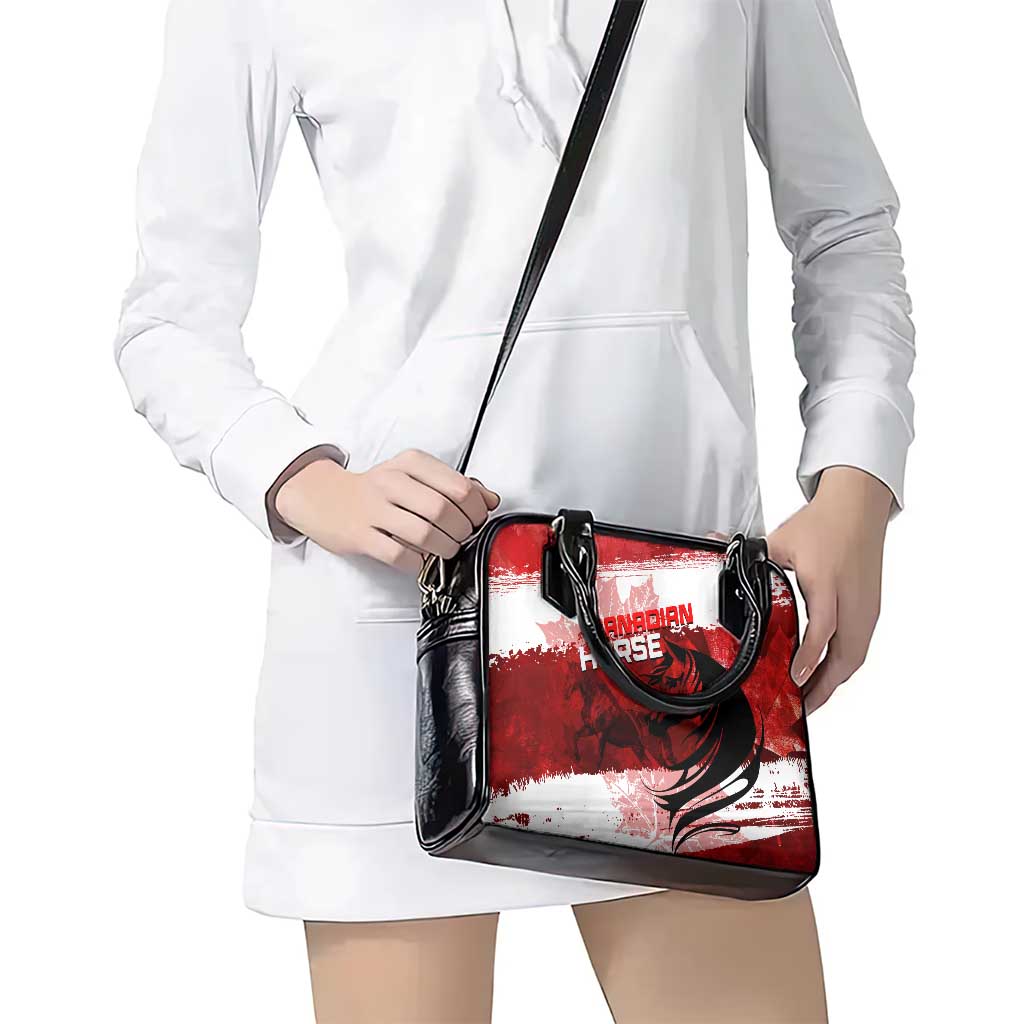 Canadian Horse Shoulder Handbag Canada Maple Leaf