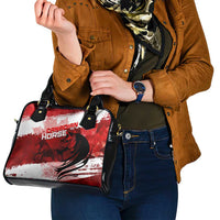 Canadian Horse Shoulder Handbag Canada Maple Leaf