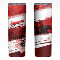 Canadian Horse Skinny Tumbler Canada Maple Leaf