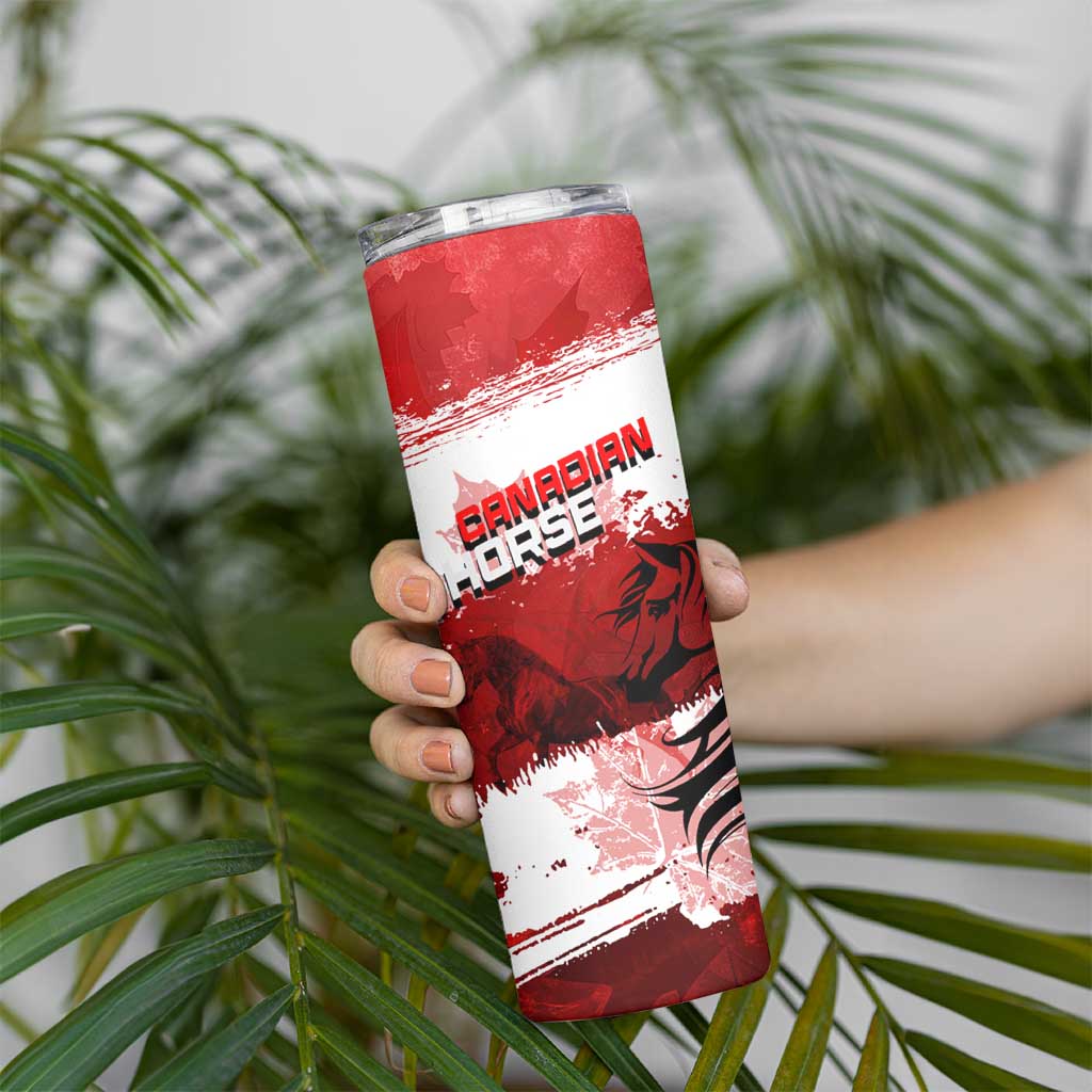 Canadian Horse Skinny Tumbler Canada Maple Leaf