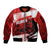 Personalized Canadian Horse Sleeve Zip Bomber Jacket Canada Maple Leaf