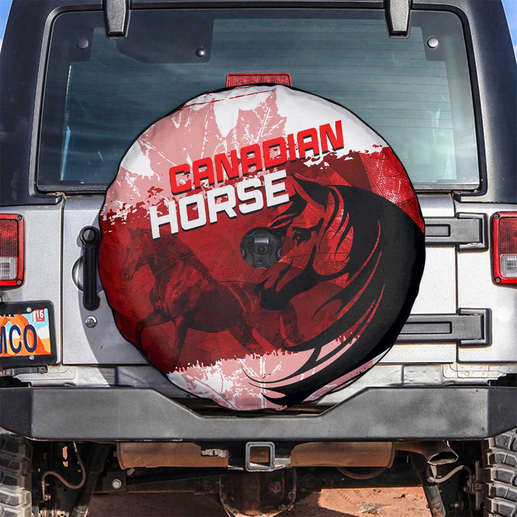 Canadian Horse Spare Tire Cover Canada Maple Leaf