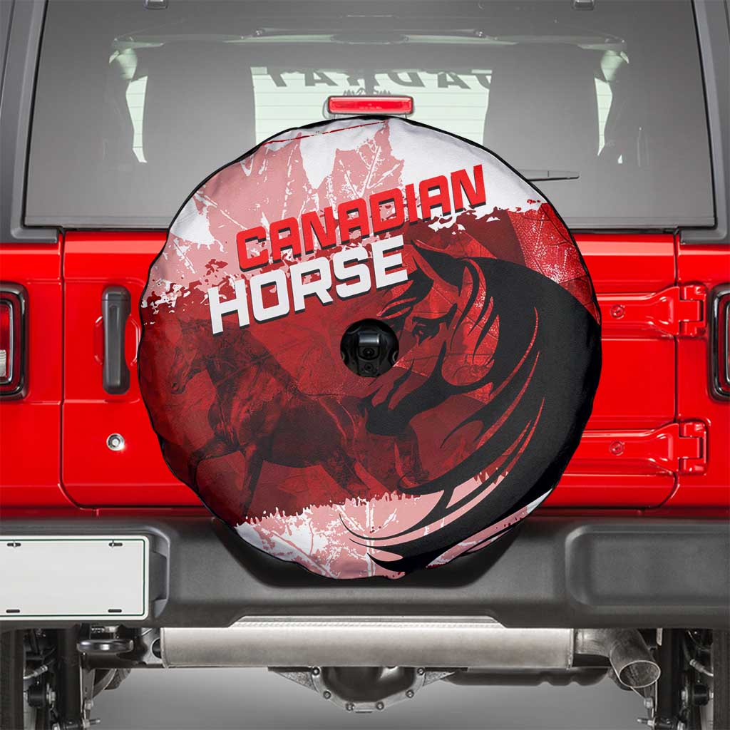 Canadian Horse Spare Tire Cover Canada Maple Leaf