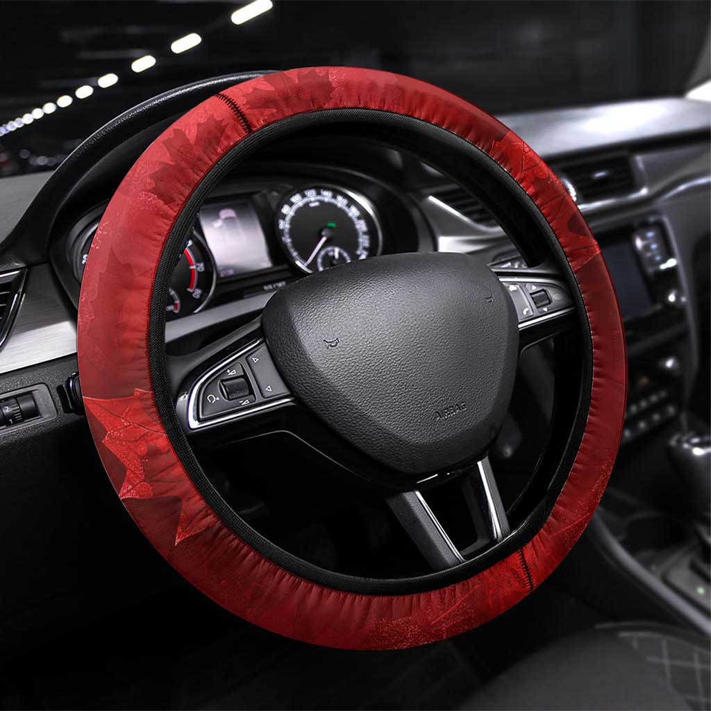 Canadian Horse Steering Wheel Cover Canada Maple Leaf