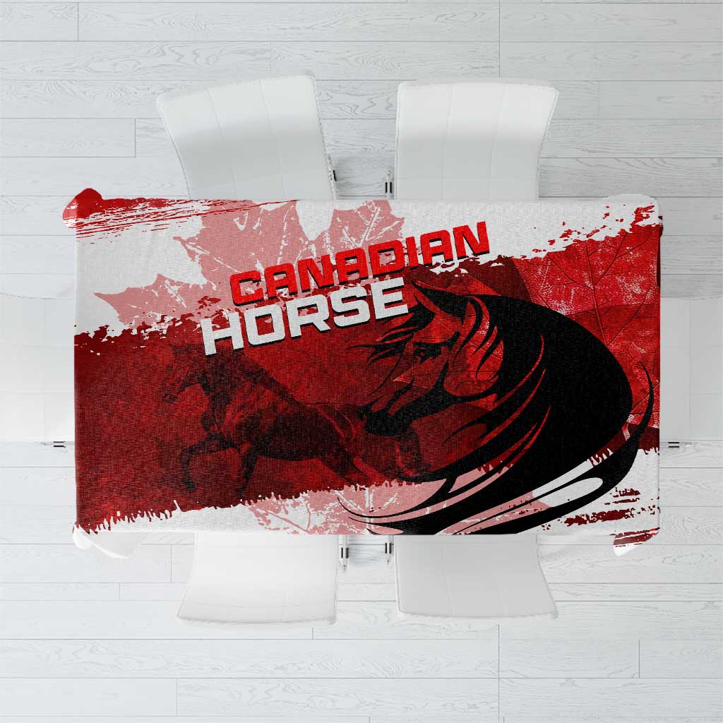 Canadian Horse Tablecloth Canada Maple Leaf