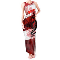 Personalized Canadian Horse Tank Maxi Dress Canada Maple Leaf