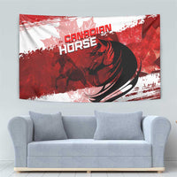 Canadian Horse Tapestry Canada Maple Leaf