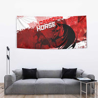 Canadian Horse Tapestry Canada Maple Leaf