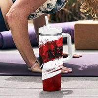 Canadian Horse Tumbler With Handle Canada Maple Leaf