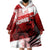 Personalized Canadian Horse Wearable Blanket Hoodie Canada Maple Leaf