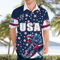 USA Hockey Hawaiian Shirt Summer Paris 2024 - Wonder Print Shop