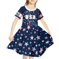 USA Hockey Kid Short Sleeve Dress Summer Paris 2024 - Wonder Print Shop