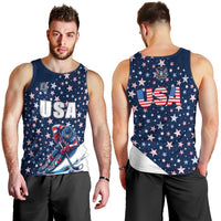 USA Hockey Men Tank Top Summer Paris 2024 - Wonder Print Shop