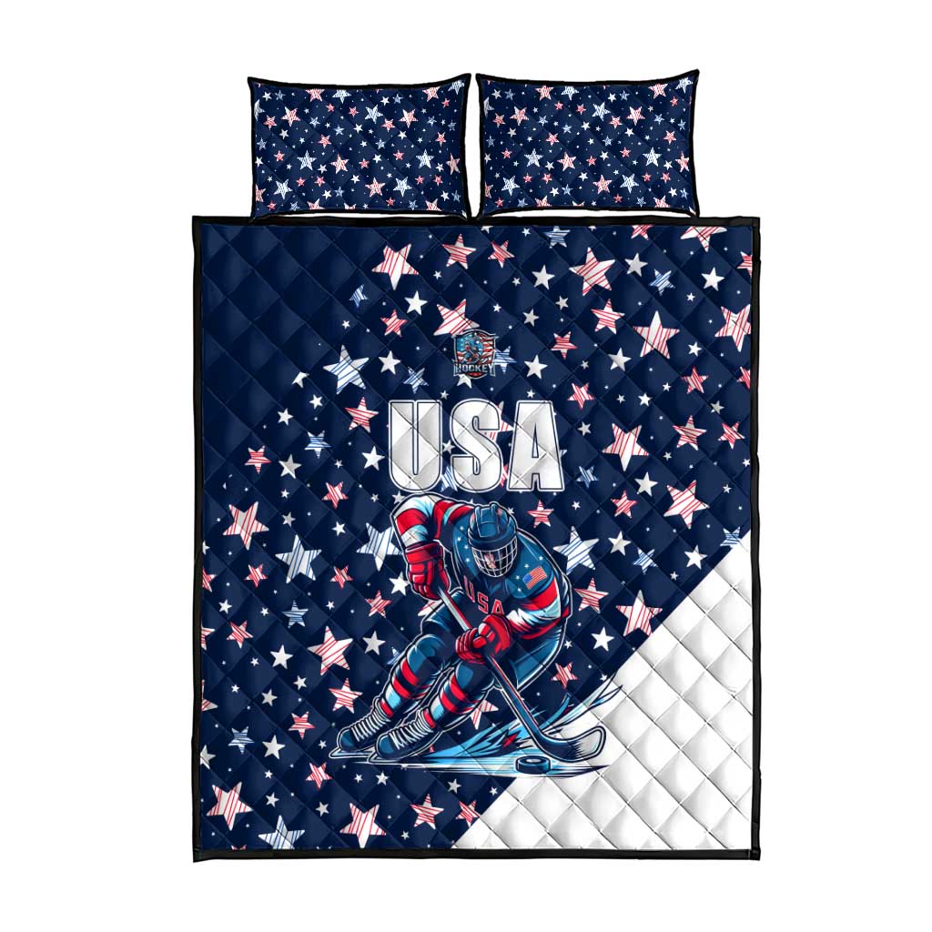 USA Hockey Quilt Bed Set Summer Paris 2024 - Wonder Print Shop