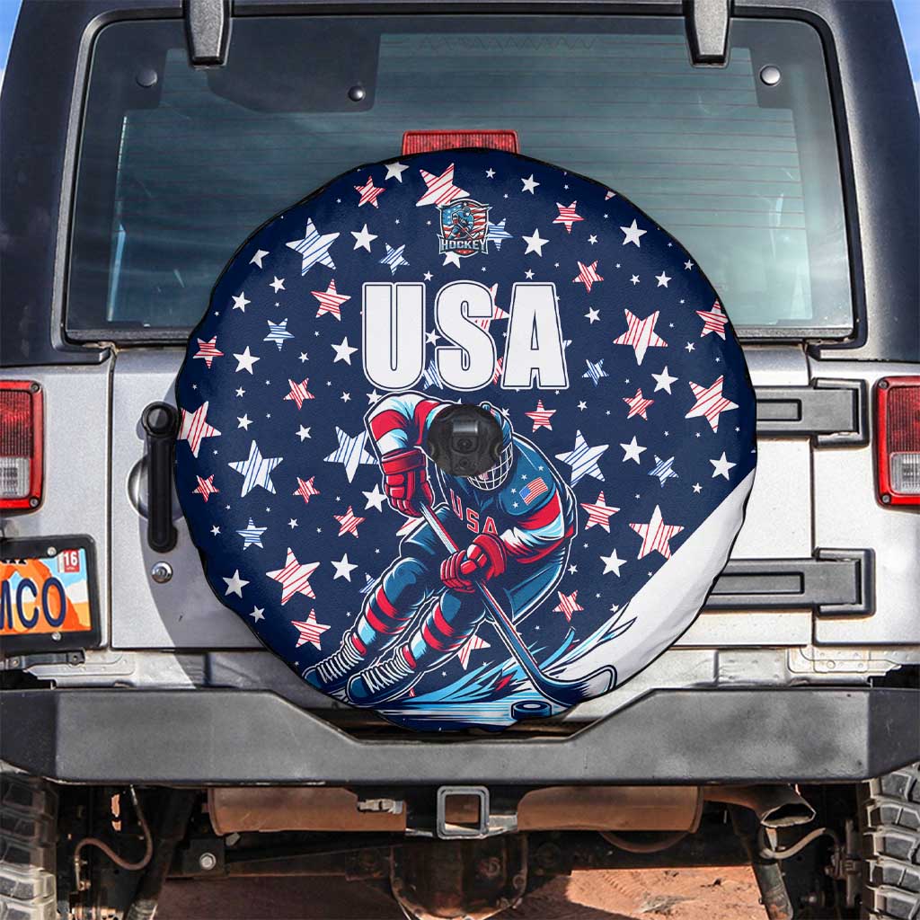 USA Hockey Spare Tire Cover Summer Paris 2024 - Wonder Print Shop