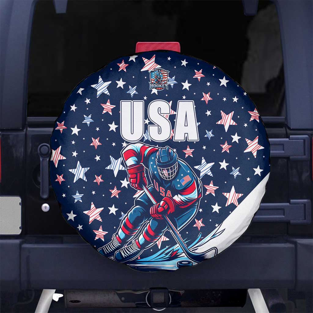 USA Hockey Spare Tire Cover Summer Paris 2024 - Wonder Print Shop