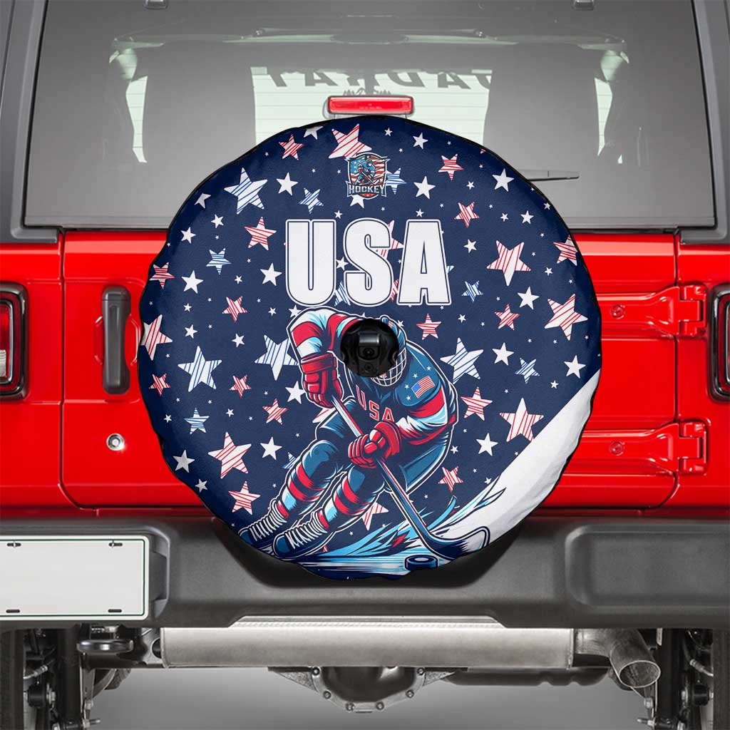 USA Hockey Spare Tire Cover Summer Paris 2024 - Wonder Print Shop