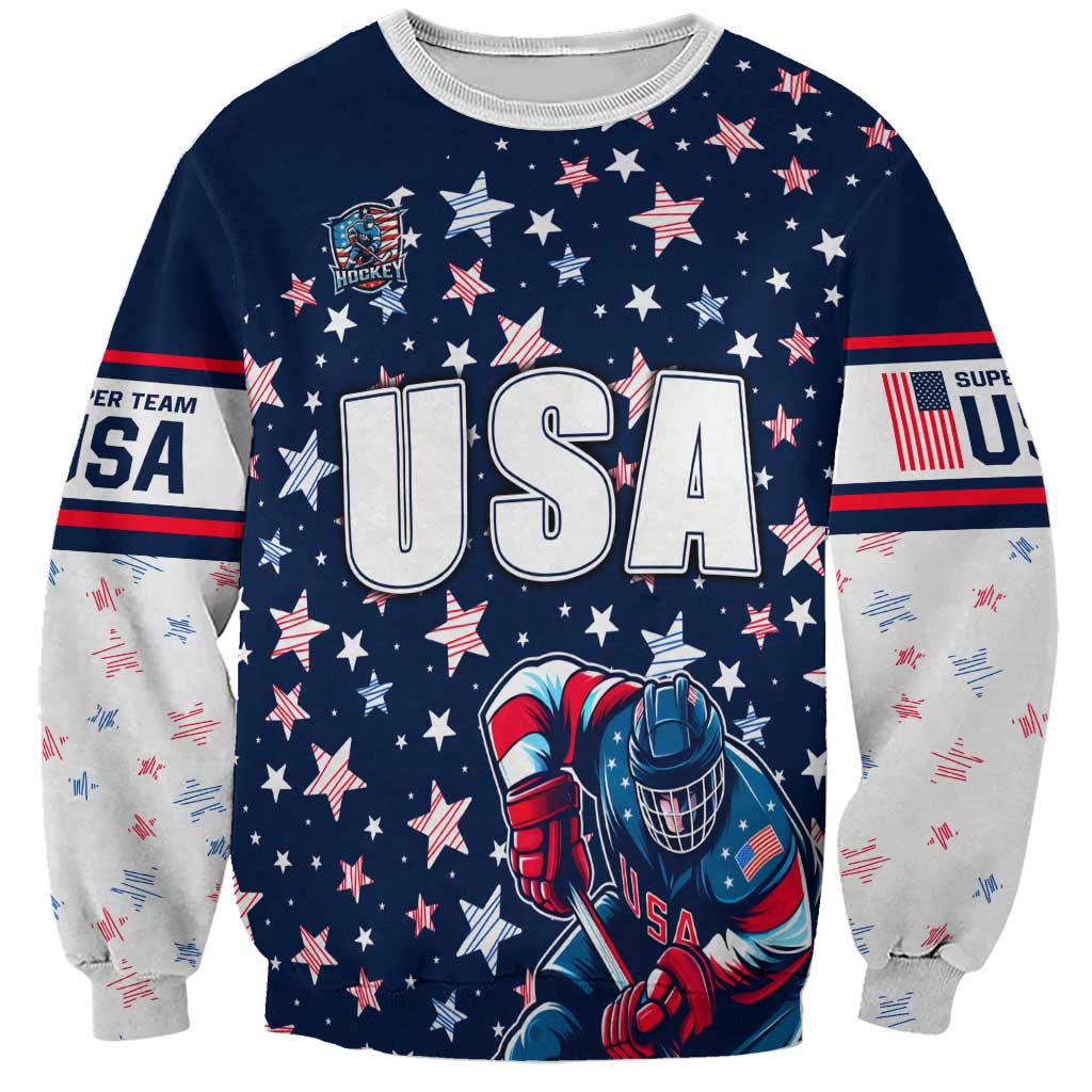 USA Hockey Sweatshirt Summer Paris 2024 - Wonder Print Shop