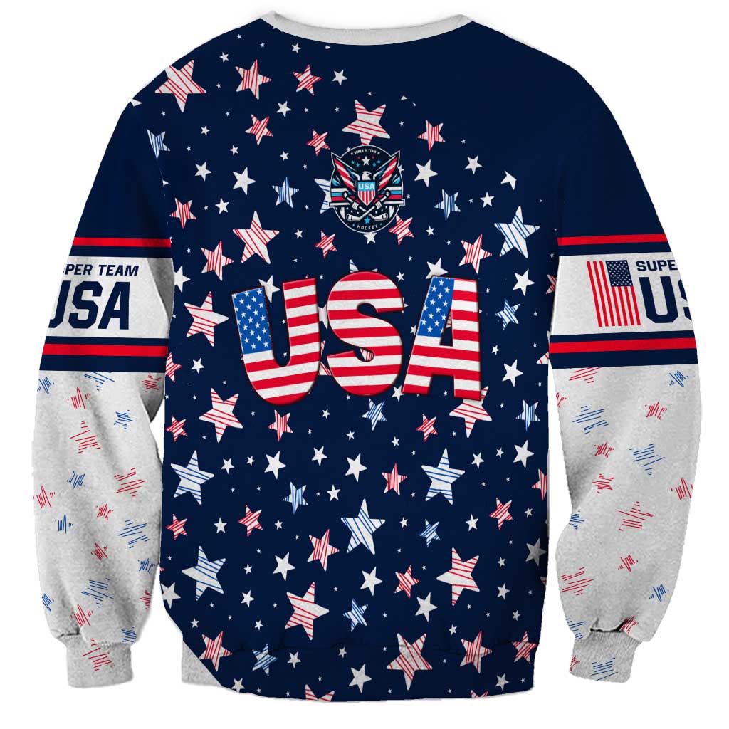 USA Hockey Sweatshirt Summer Paris 2024 - Wonder Print Shop