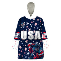 USA Hockey Wearable Blanket Hoodie Summer Paris 2024 - Wonder Print Shop