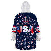 USA Hockey Wearable Blanket Hoodie Summer Paris 2024 - Wonder Print Shop