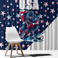 USA Hockey Window Curtain Summer Paris 2024 - Wonder Print Shop